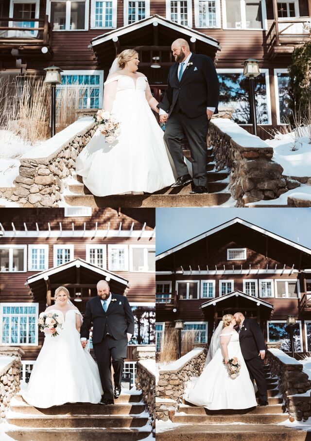 Winter wedding at Grand View Lodge