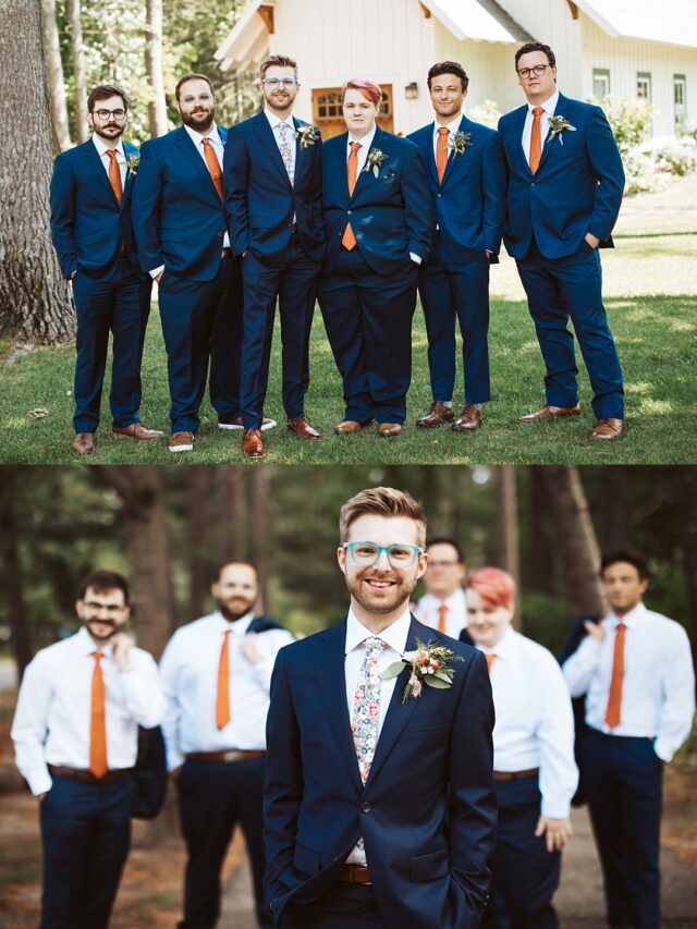 a groom and his groomsmen on his wedding day